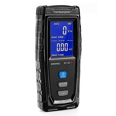 #ad ERICKHILL EMF Meter Rechargeable Digital Electromagnetic Field Radiation Detect $30.99