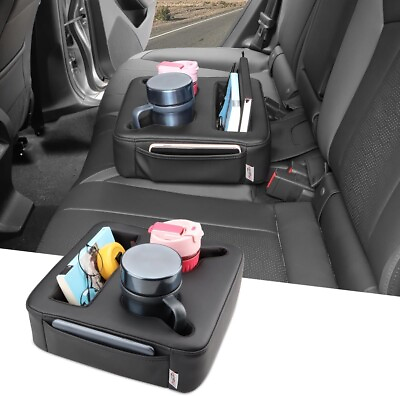 #ad MARCHFA Car Back Seat Organizer Cup Holders Drinks Rear Seat Storage Accessories $39.99