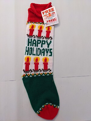 Retro Christmas Stockings Two From The 90#x27;s New With Tags Excellent Condition $15.99