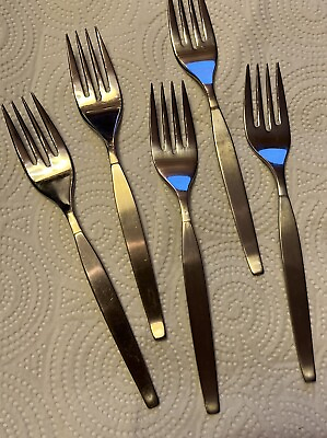 5 Pieces of Community Stainless Salad Forks Vintage #ad $15.00
