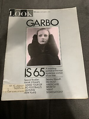 Look Magazine September 8 1970 Garbo is 65 Pro Football Ike amp; Tina Turner $1.78