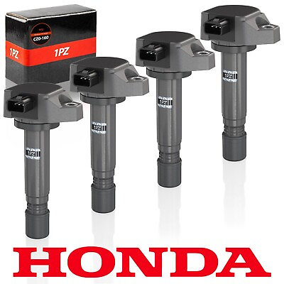 #ad 4 Ignition Coils For Honda Civic DX EX GX LX 1.8L 2006 2011 OEM 30520 RNA A01 $65.69