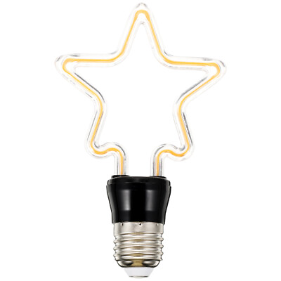 #ad Decorative Light Bulb Decoration Bulb Lamp Star Shape Light Bulb Bulb $9.69