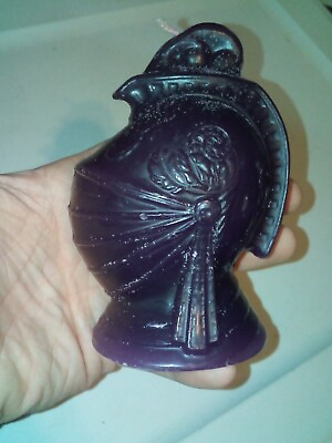 #ad Purple Knight Shaped Candle Flower Scented One Of A Kind $12.99