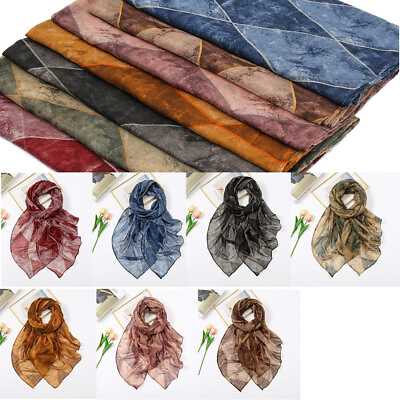 #ad Women Scarf Breathable Viscose Shawl and Wrap Headscarves Thin Fashion 7 Colors $7.05