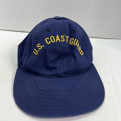 #ad US Coast Guard Hat Blue Boys Youth Cotton Strap Adjustable Navy Embroidered Cap $14.88