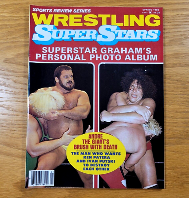 #ad WRESTLING SUPERSTARS Sports Review Series Magazine Vintage Issue Spring 1980 $14.99