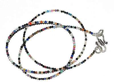 #ad Natural Semi Mix Gemstone Rondelle Faceted 2 mm Beads 12 30quot; Strand Necklace Y01 $15.50