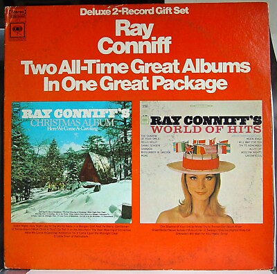 #ad Vintage Ray Conniff 2LP: Christmas Album Here We Come A Caroling World Of Hits $7.99