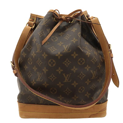 #ad Authentic Louis Vuitton Monogram Noe Shoulder Bag Hand Bag Brown M42224 Used F S $535.00