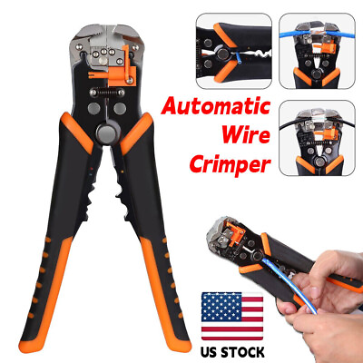 #ad Automatic Cable Wire Stripper Plier Cutter Crimping Terminal Tool Self Adjusting $11.99