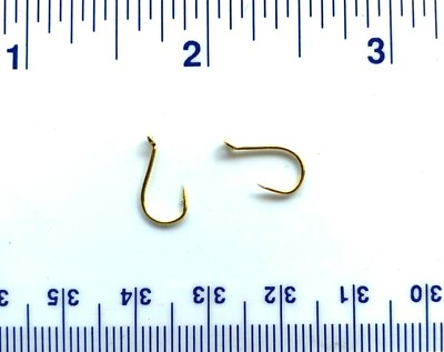 #ad 100 GT Top Quality Gold Salmon Egg Octopus Fishing Hooks size 10 $11.49