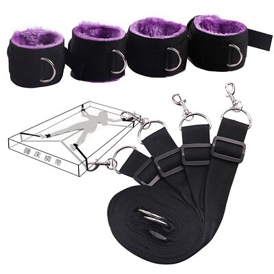 #ad Restraint Handcuffs Ankle Cuffs Bindings Couples Game $18.26