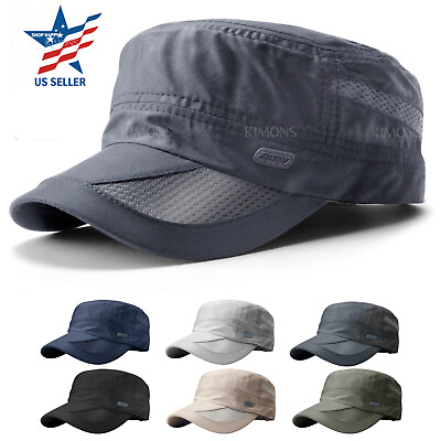 #ad Men#x27;s Classic Army Summer Military Cap Hat Cadet Patrol Style Brim Spring Summer $12.99