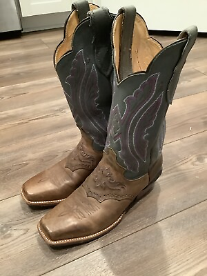 #ad Women’s Justin 7 1 2 d square toe cowboy boots $37.00
