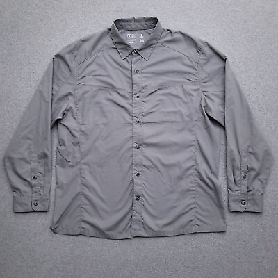#ad Triple Aught Designs Button Up Shirt XXL Gemini Gray Utility Safari Mens $79.99