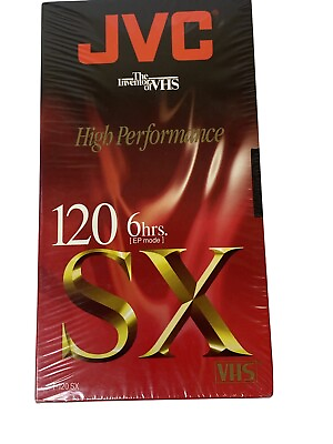 #ad New amp; Sealed JVC SX T 120 High Performance Blank VHS Tapes 6 Hour 1 Tape $12.09
