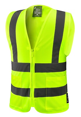 #ad #ad Crew Yellow High Visibility Safety Vest With 2 Pockets $6.99