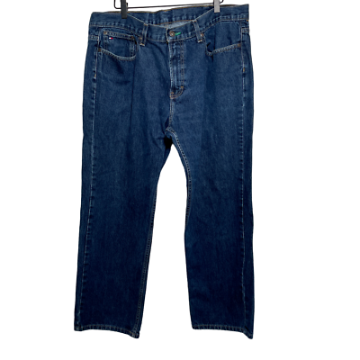 Tommy Hilfiger Tommy Blue Jeans Mens 38X30 Denim 100% Cotton Dark Wash $15.00
