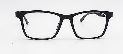 #ad Revel Resolve Black Eyeglasses Frames 58 000016 2 Clip Ons Case 54 17 145 $44.95