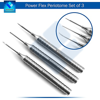 #ad Dental Periotome Power Flex Set of 3 Periodontal Ligament Atraumatic Tools $52.80