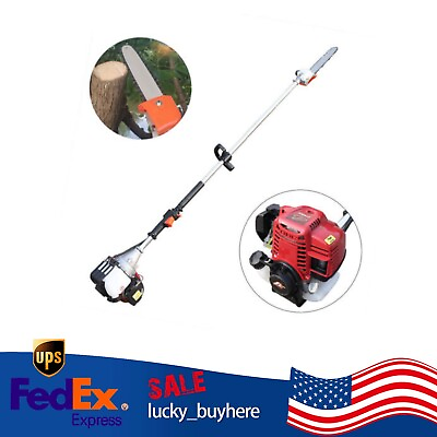 4 Cycle Engine Gas Pole Saw Chainsaw Chainsaw Tree Trimming Pruner Tool 35.8cc #ad $220.41