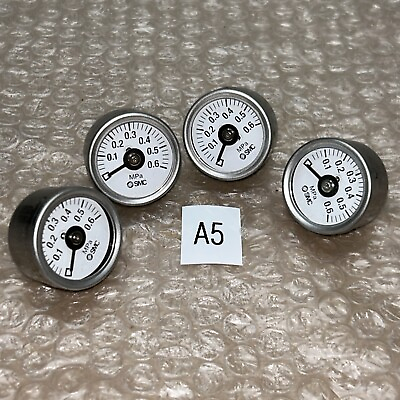 #ad 4 SMC P N ?? 0.1 0.6 Pressure Gauges for General Purpose NNB Warranty $60.00
