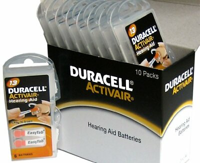 #ad Duracell Activair Hearing Aid Batteries: Size 13 80 Batteries $24.95