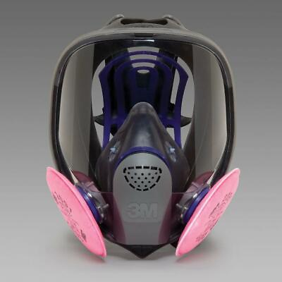 #ad 3M FX FULL FACE RESPIRATOR FACEPIECE MASK amp; 2 2091 P100 PARTICULATE FILTER SML $234.95