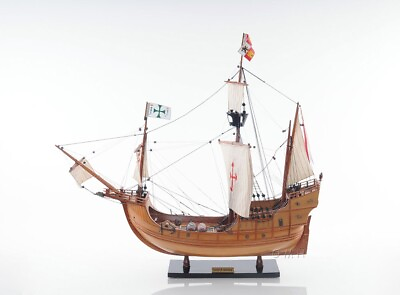 Santa Maria Columbus Ship Model Handmade Wooden Fully Assembled $659.00