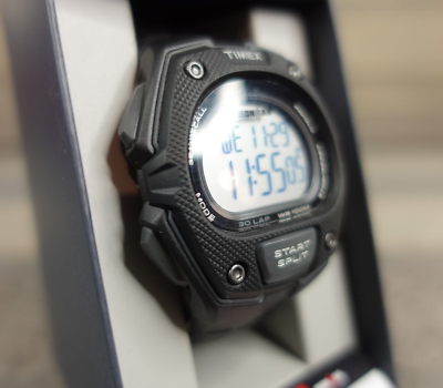 #ad Timex Men#x27;s Ironman Classic 30 Chrono Digital Watch Indiglo TW5M46100 NEW $36.96