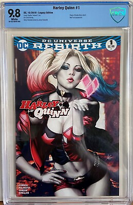 Harley Quinn #1 CBCS 9.8 Legacy variant FANTASTIC Artgerm Harley cover🔥🔥🔥🔥 $94.95