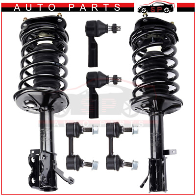 #ad For 1993 2002 Toyota Corolla Quick Front Struts Tie Rod Sway Bar End Links Kit $135.11