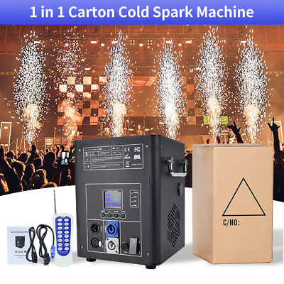 #ad Cold Spark Machine Firework 750W DMX Stage DJ Event Party Show Effect Machine $330.64