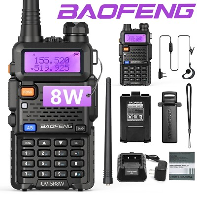 #ad Baofeng UV 5R 8W Tri Power Dual Band 1 4 8W Ham Radio Walkie Talkie Scanner US $23.99