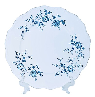 #ad Seltmann Weiden Germany CHRISTINA BAVARIAN BLUE Flowers Dinner Plate MINT $13.49