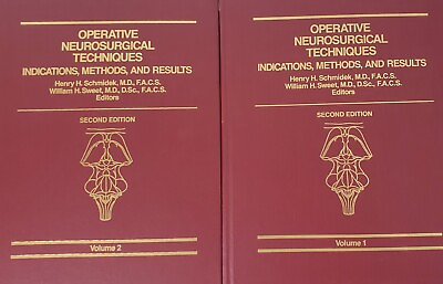 #ad Operative Neurosurgical Techniques Indications Methods and Results 2nd Ed Set $49.49
