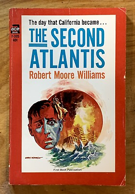 #ad The Second Atlantis by Robert Moore Williams VG vintage 1965 Ace sci fi PBO $14.75