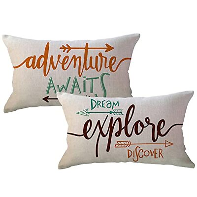 #ad Set of 2 Arrows Throw Pillow Case Cushion Cover Home Decorative Lumber Pillow... $22.32
