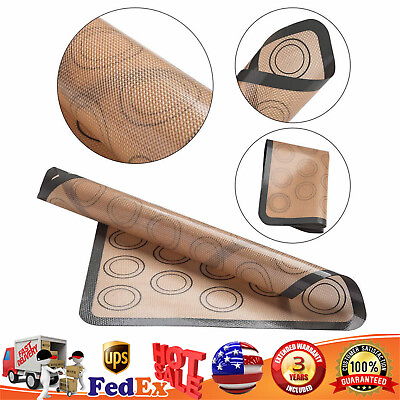 #ad Non Stick Silicone Baking Pastry Kneading Rolling Mat Reusable Oven Sheet Liner $8.52