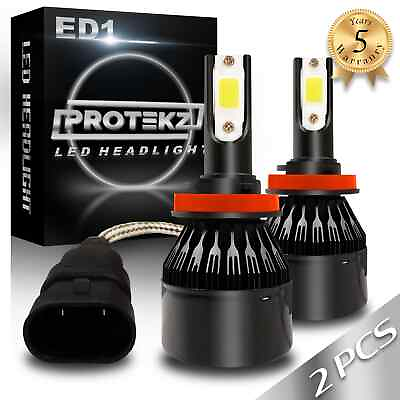 LED Fog Light Kit Protekz H3 6000K Bulbs for 2001 2005 Suzuki GRAND VITARA $33.39