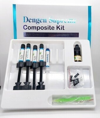 #ad Dental Dengen Universal Kit Nano Resin Composite Kit Dental 4X4Gm $31.99
