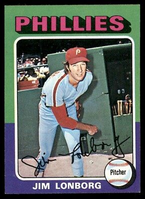 #ad 1975 Topps Mini Jim Lonborg #94 NM MT Or Better Philadelphia Phillies $3.99