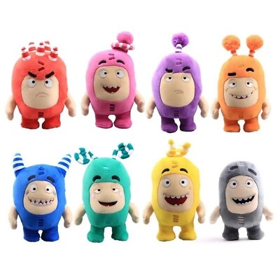 #ad Oddbods BUNDLE OF 8 PLUSH TOYS 18 CENTIMETERS FAST SHIPPING  $64.00