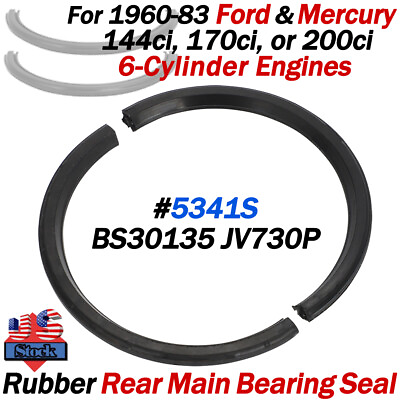 Rubber Rear Main Engine Seal For Ford 144 170 200 Ci 6 Cylinder Engine 1960 1983 #ad $30.99