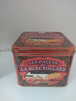 #ad #ad La Mere Poulard tin box Mont St. Michel Made in France C $45.00