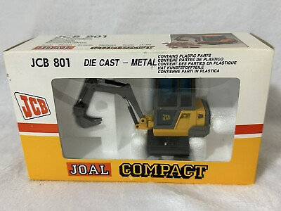 #ad JCB 801 Die Cast Metal Mini Excavator Model 1:35 Scale $46.00