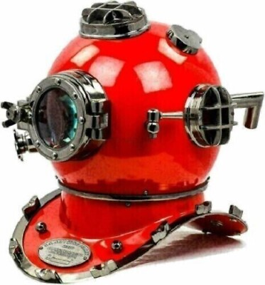 #ad Antique Reproduction Scuba Deep Diving Divers Helmet Mark V US Navy $185.00