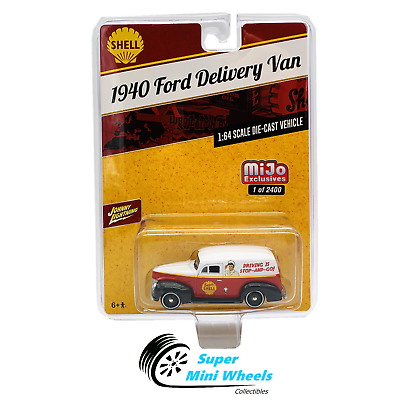 Johnny Lightning 1:64 Shell 1940 Ford Panel Delivery Van Red White $7.99