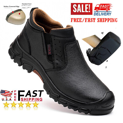 #ad Mens Work Boots Indestructible Shoes Composite Toe Shoes Waterproof Safety Shoes $26.96